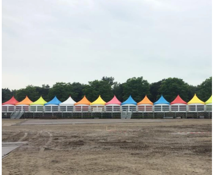 De innovatie in gekleurde feesttenten