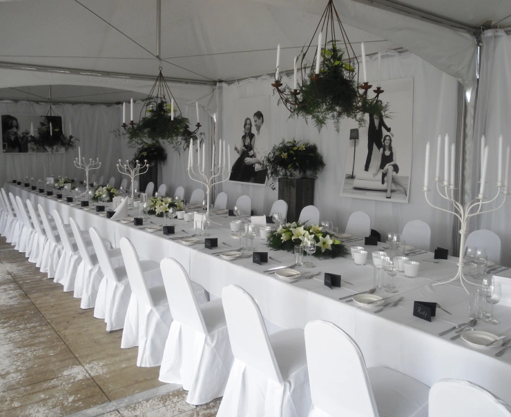 Uw tent wordt compleet verzorgd